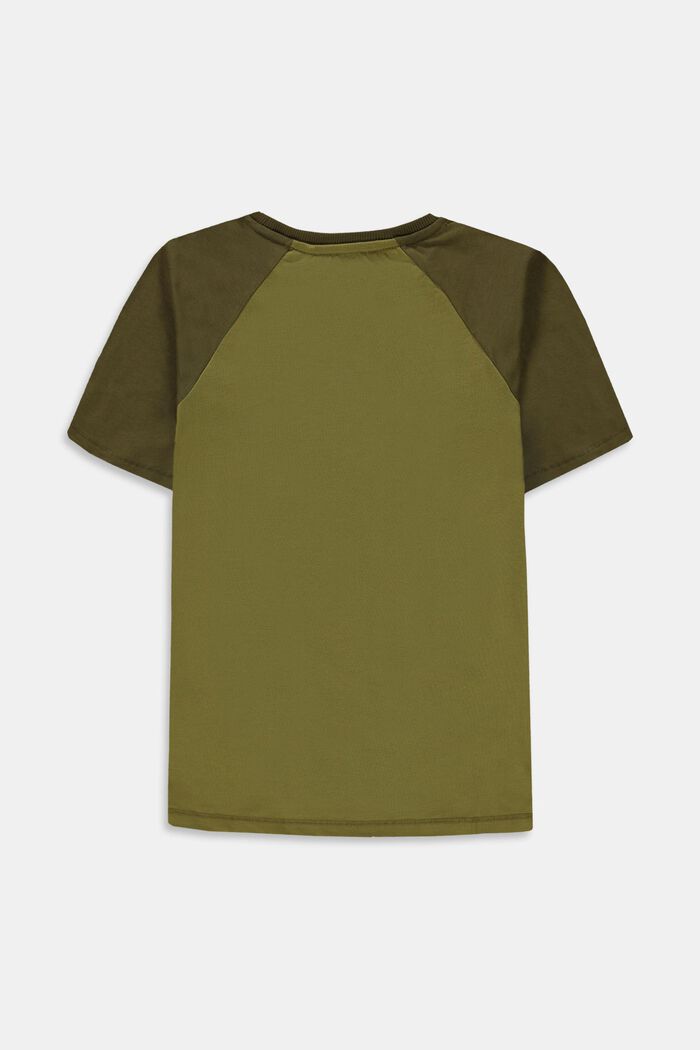 T-shirt med tryck, 100% bomull, LEAF GREEN, detail image number 1