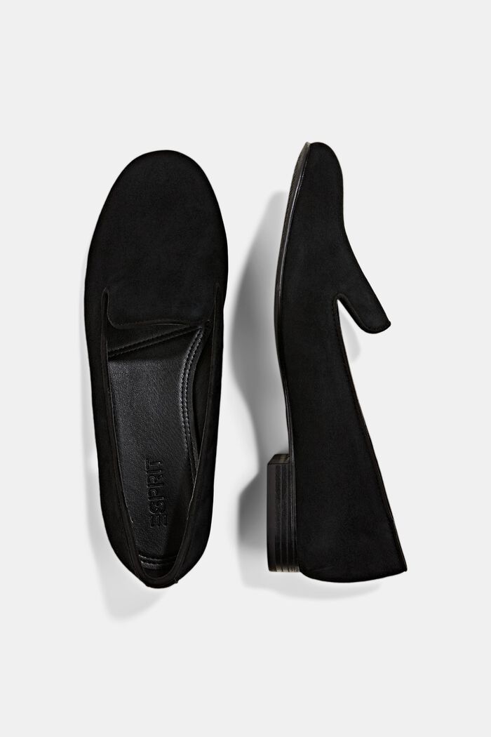 Loafers i mocka, BLACK, detail image number 1
