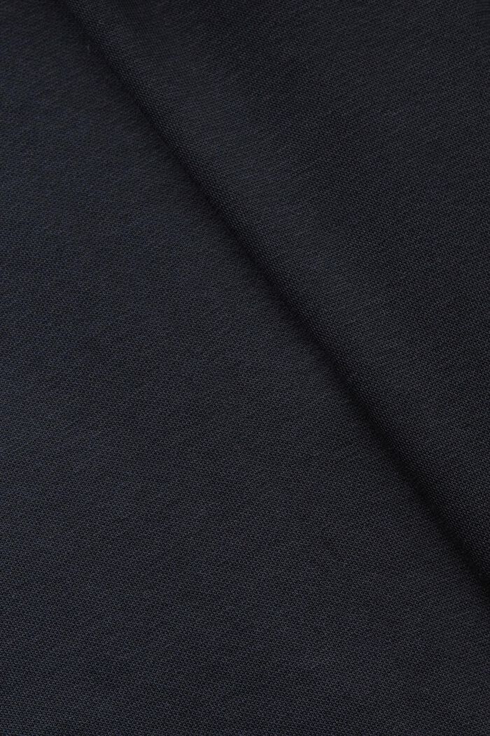 Sweatshirt i fleece med huva och logo, BLACK, detail image number 5