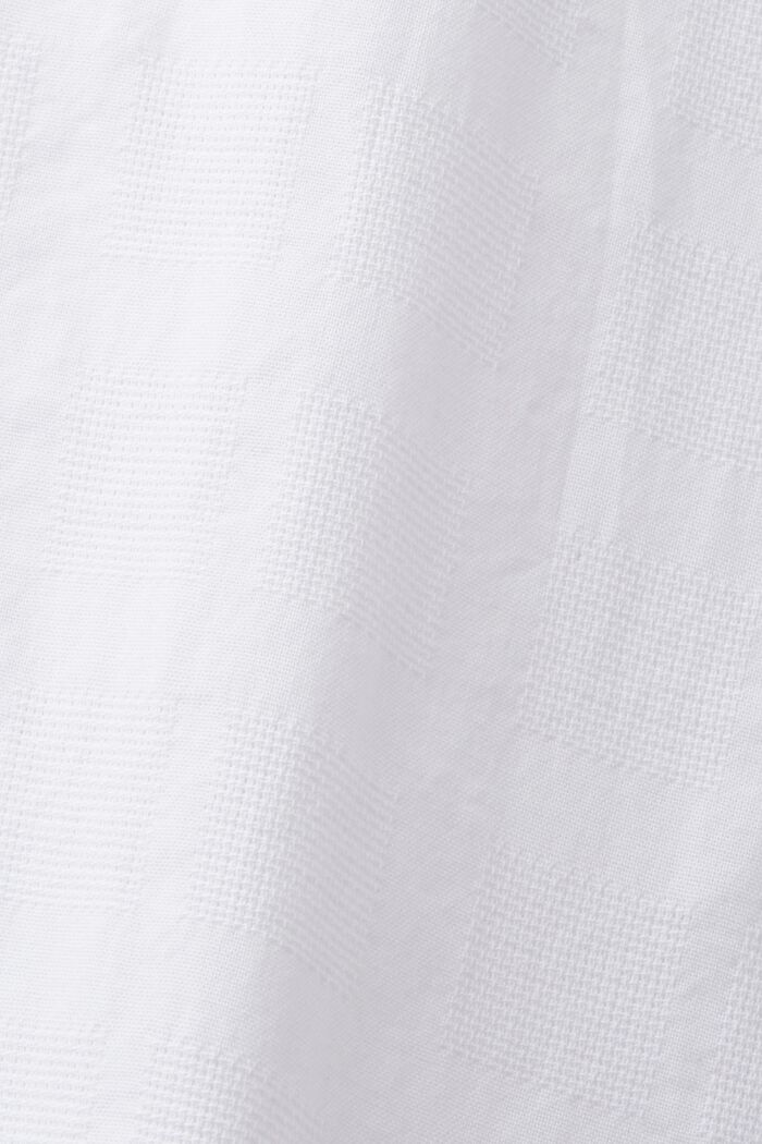 Bomullsskjorta med struktur, WHITE, detail image number 6