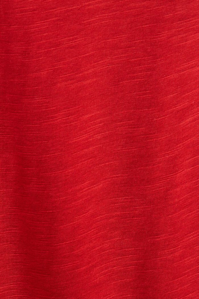 Långärmad jersey-T-shirt, 100% bomull, DARK RED, detail image number 5