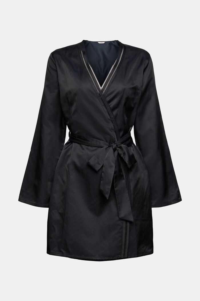 Med siden: kimono med knytskärp, BLACK, detail image number 6