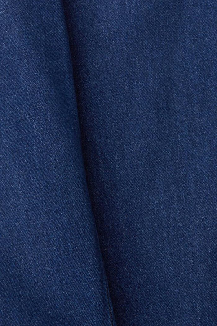 Mom-jeans med hög midja, BLUE DARK WASHED, detail image number 7