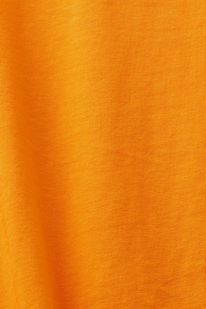 T-shirt med rund ringning och kort ärm, GOLDEN ORANGE, detail image number 5
