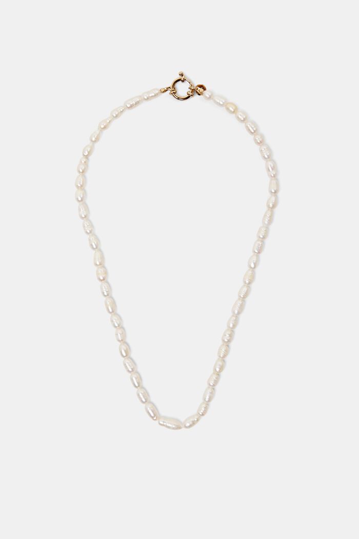 Halsband med pärlemor, rostfritt stål, GOLD, detail image number 0