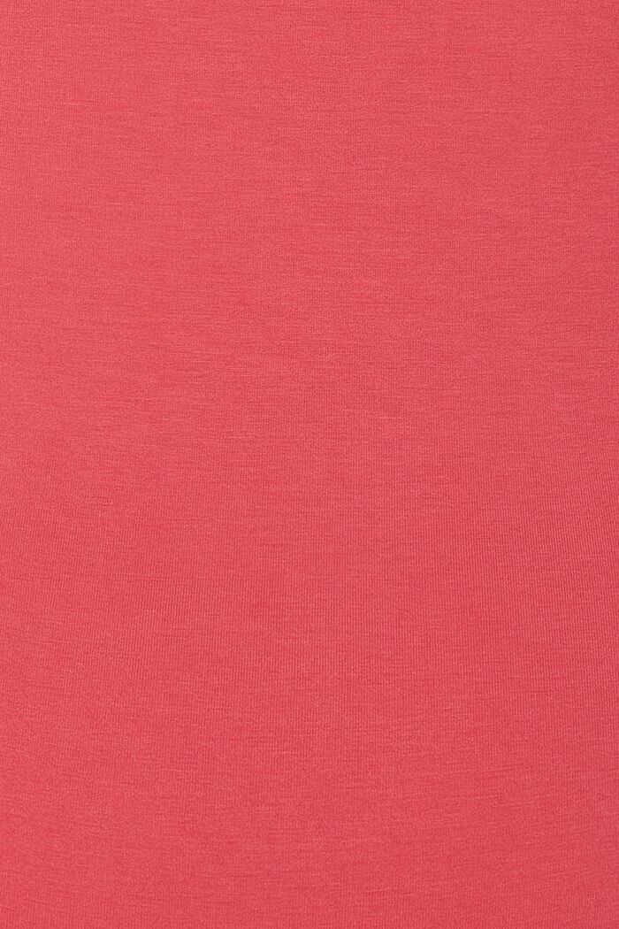 V-ringad T-shirt, LENZING™ ECOVERO™, RED, detail image number 1