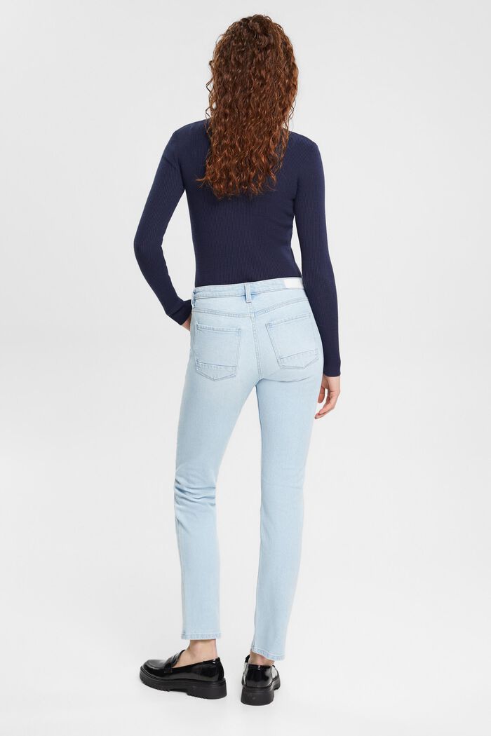 Jeans med raka ben, BLUE BLEACHED, detail image number 3