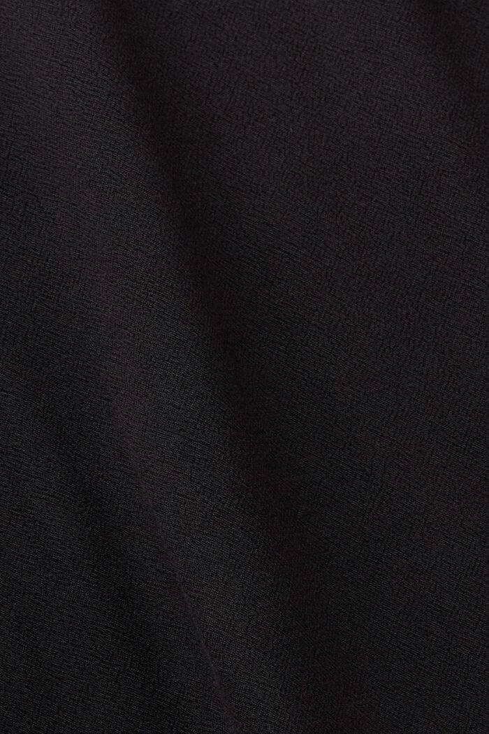 Blus med rynkad detalj, BLACK, detail image number 6