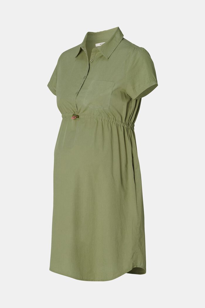 MATERNITY Skjortklänning med amningsfunktion, OLIVE GREEN, detail image number 5