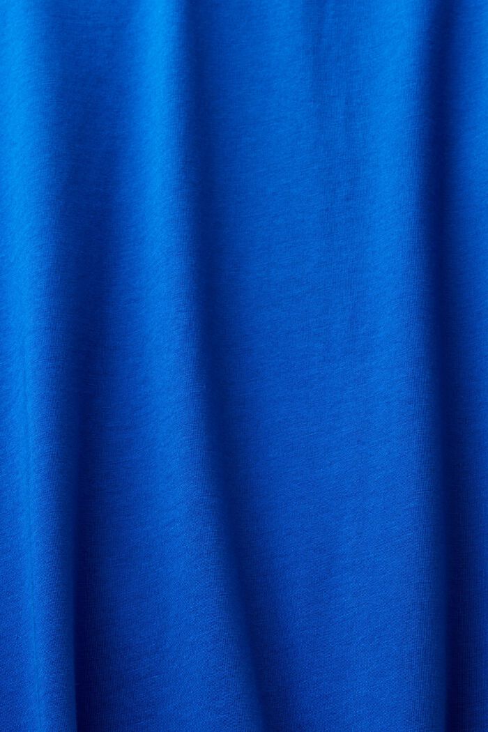 Rundringad T-shirt i jersey, BRIGHT BLUE, detail image number 5