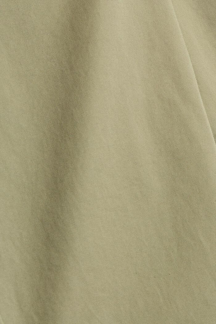 Chinosbyxa i pimabomull med raka ben och hög midja, LIGHT KHAKI, detail image number 1