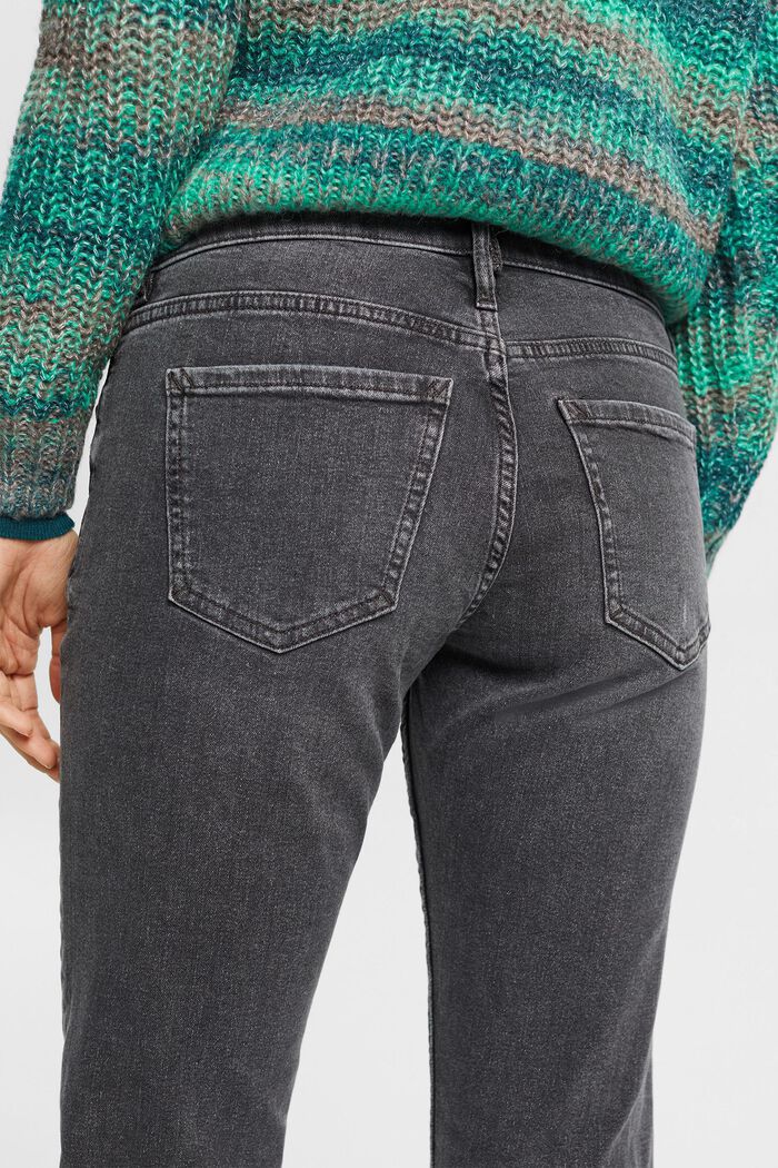 Jeans med raka ben, GREY MEDIUM WASHED, detail image number 4