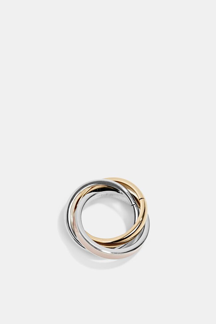 Trio-ring i rostfritt stål, ROSEGOLD BICOLOUR, detail image number 0