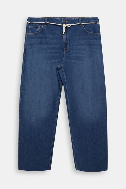 Jeans i dad-modell av hållbar bomullsdenim