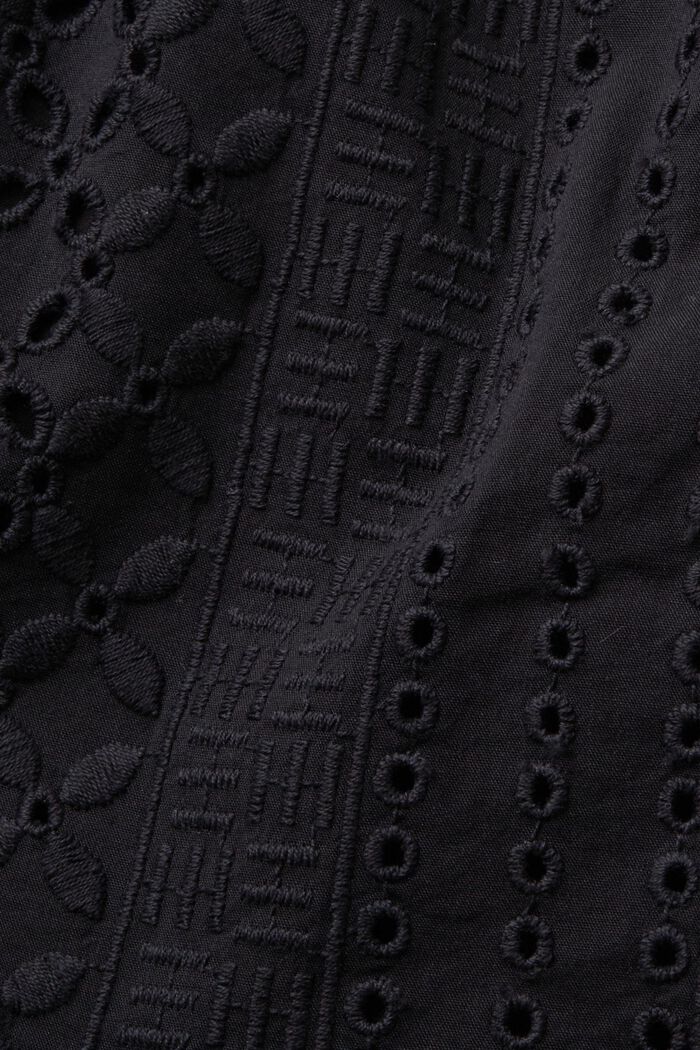 Broderade shorts, LENZING™ ECOVERO™, BLACK, detail image number 5