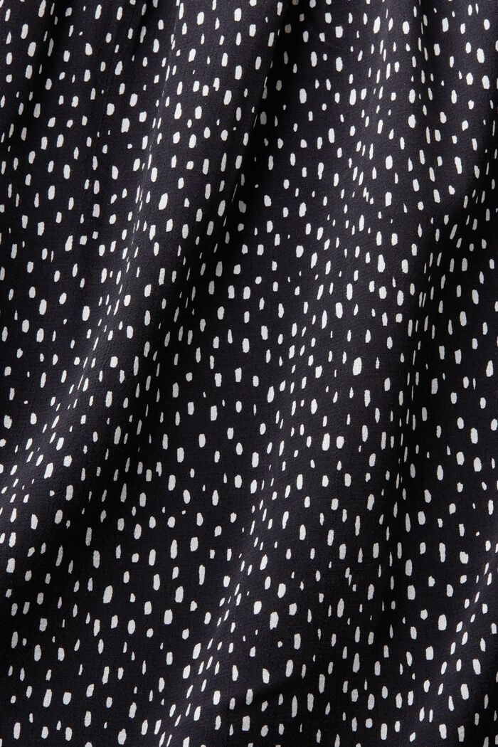 Mönstrad klänning, LENZING™ ECOVERO™, BLACK, detail image number 5
