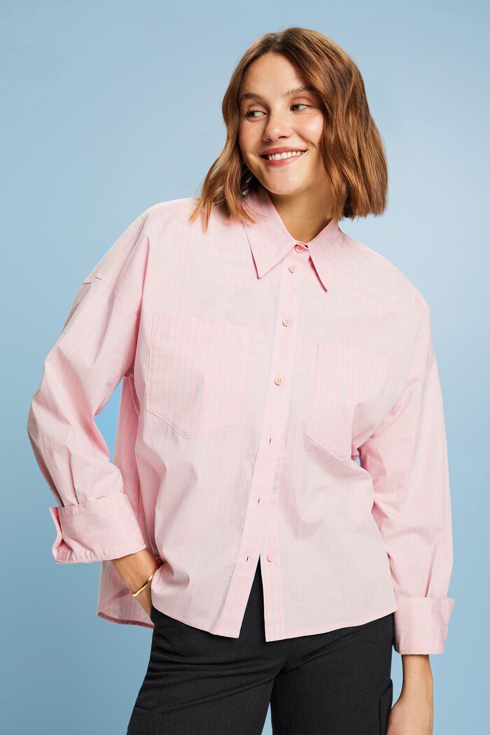 Randig button down-skjorta, PINK/LIGHT BLUE, detail image number 3