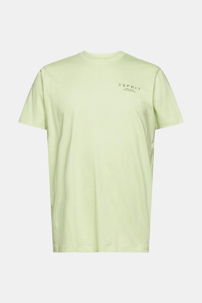 T-shirt i jersey med logotryck, LIGHT GREEN, detail image number 6