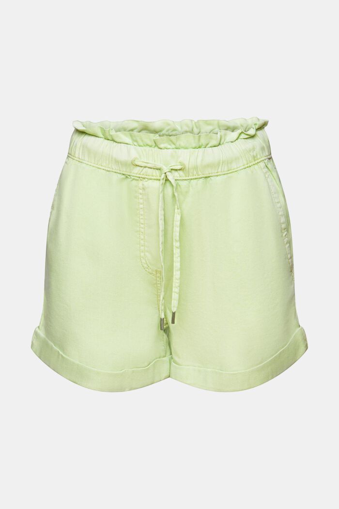Dra på-shorts i twill, LIGHT GREEN, detail image number 7