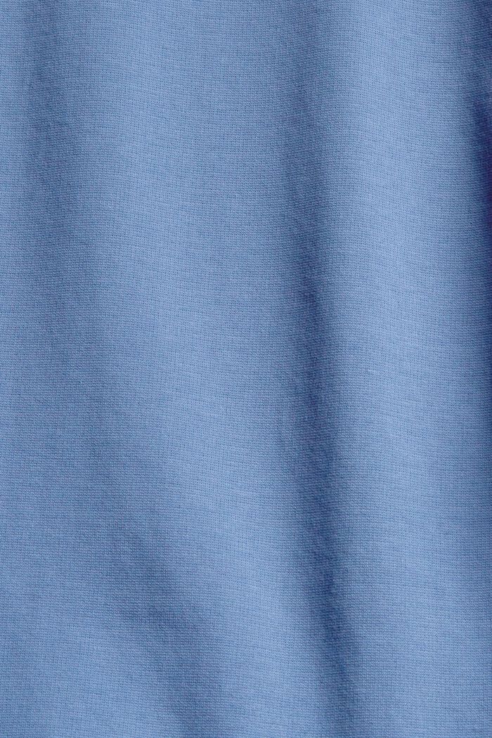 Utställd T-shirtklänning, ekobomullsmix, BLUE LAVENDER, detail image number 4