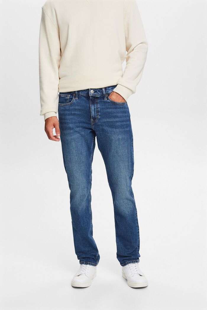 Återvunnet: slim fit jeans, BLUE MEDIUM WASHED, detail image number 0