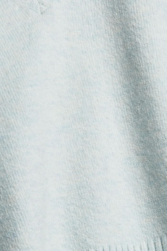 Med ull: boxformad tröja, PASTEL BLUE, detail image number 4