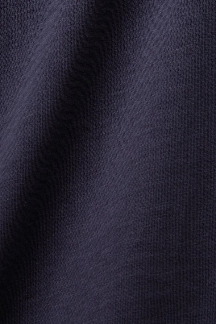 T-shirt i materialmix, 100% bomull, NAVY, detail image number 4