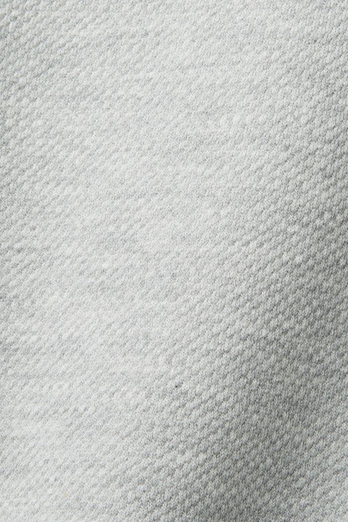 Sweatshirt i fleece med logo i mesh, LIGHT GREY, detail image number 5
