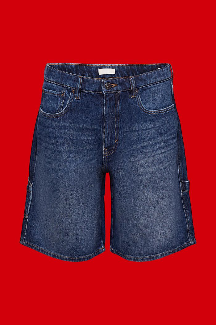 Jeansshorts med ledig passform, BLUE LIGHT WASHED, detail image number 5