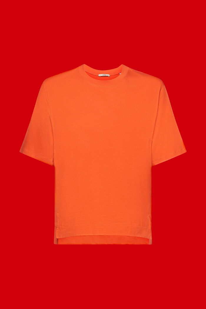 T-shirt i bomull, ORANGE RED, detail image number 6