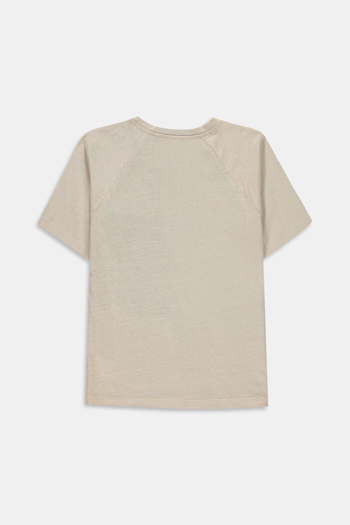 Med linne: oversize-T-shirt med färgblock