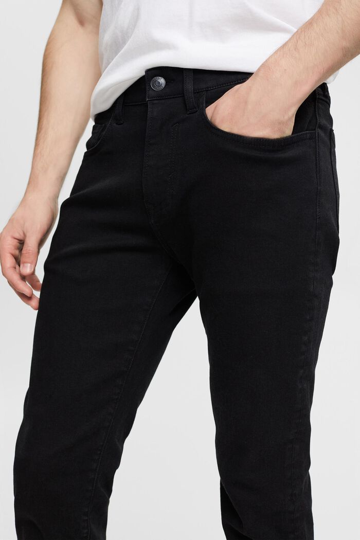 Jeans i ekologisk bomull, BLACK RINSE, detail image number 2
