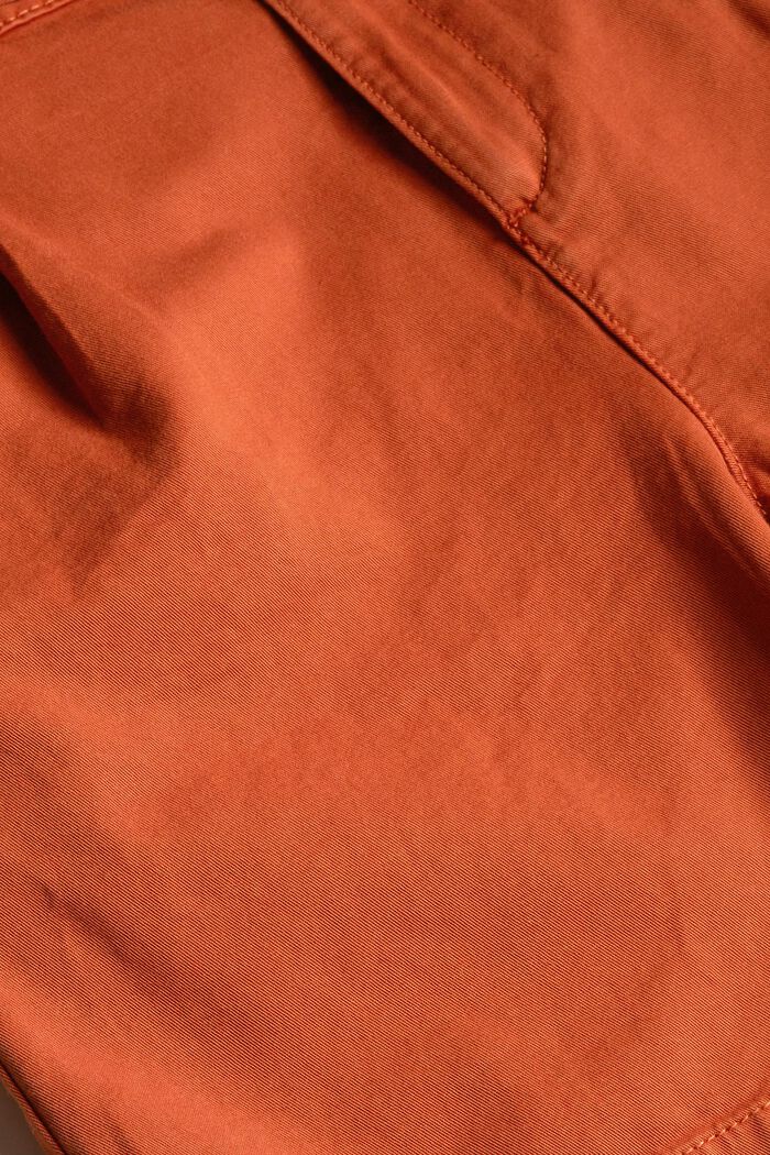 Shorts med knytskärp, ekobomull, TOFFEE, detail image number 4