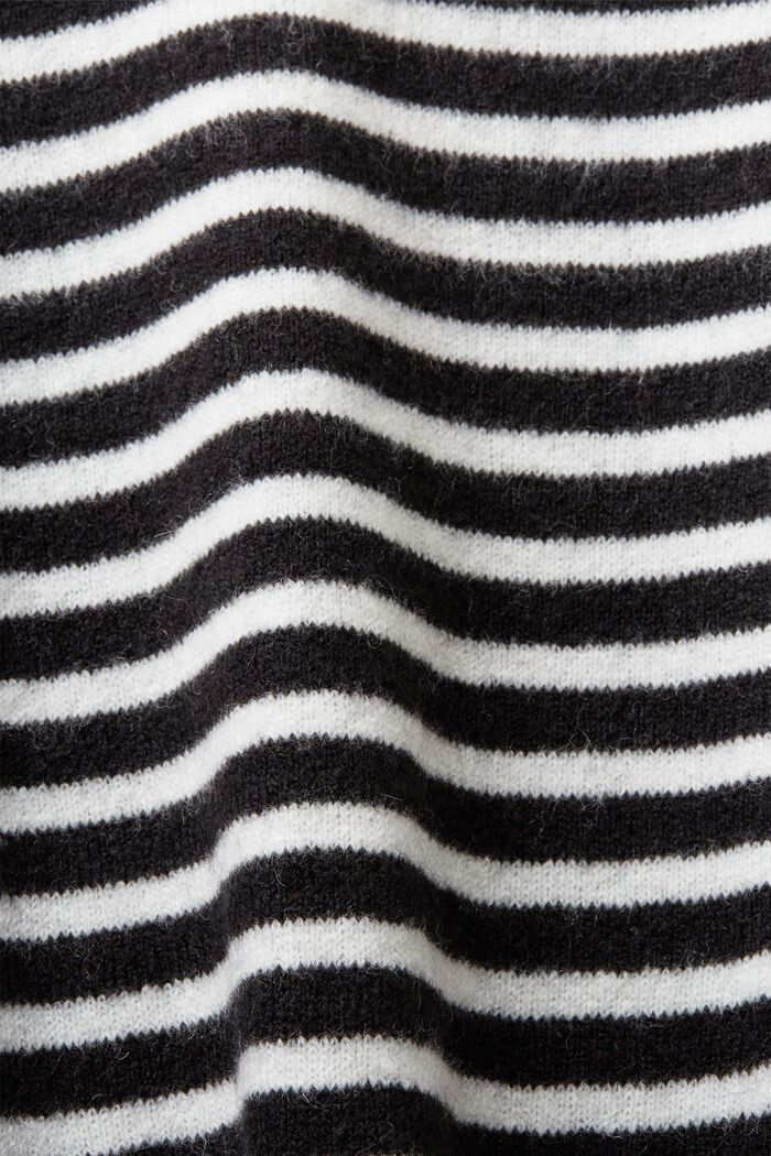 Stickad tröja med vid ärm, NEW BLACK, detail image number 5
