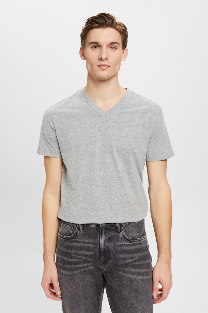 T-Shirts Slim Fit, MEDIUM GREY, detail image number 0