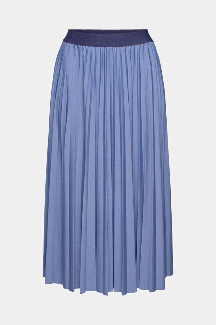 Plisserad kjol med resår, BLUE LAVENDER, overview