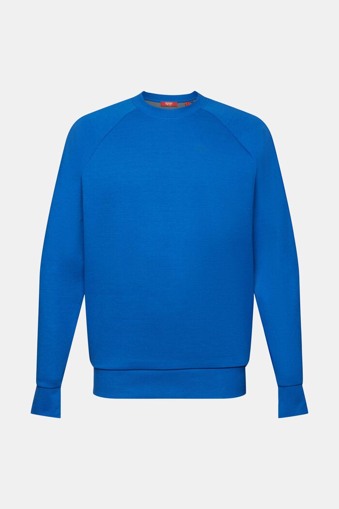 Klassisk sweatshirt, bomullsblandning, BRIGHT BLUE, detail image number 6