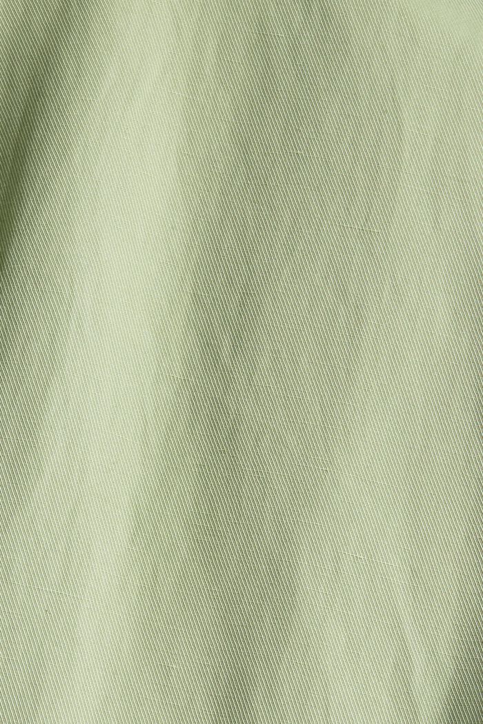 Med linne: avslappnad kavaj med en knapp, PASTEL GREEN, detail image number 4