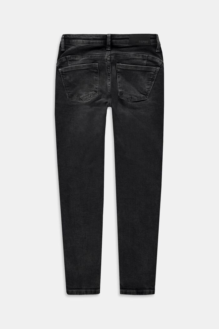 Jeans med smal passform och justerbar linning, GREY MEDIUM WASHED, detail image number 1
