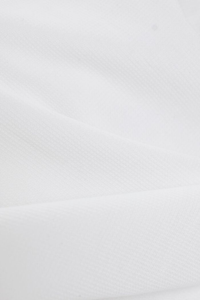 Bomullsskjorta med ståkrage, WHITE, detail image number 4