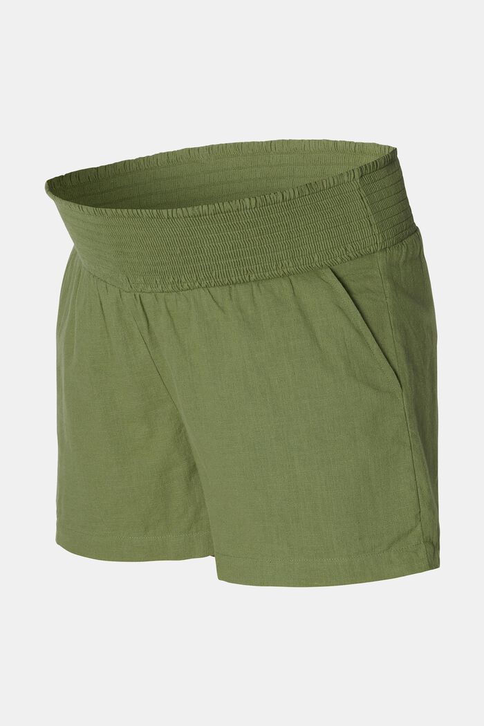 MATERNITY Shorts med linning under magen, OLIVE GREEN, detail image number 4