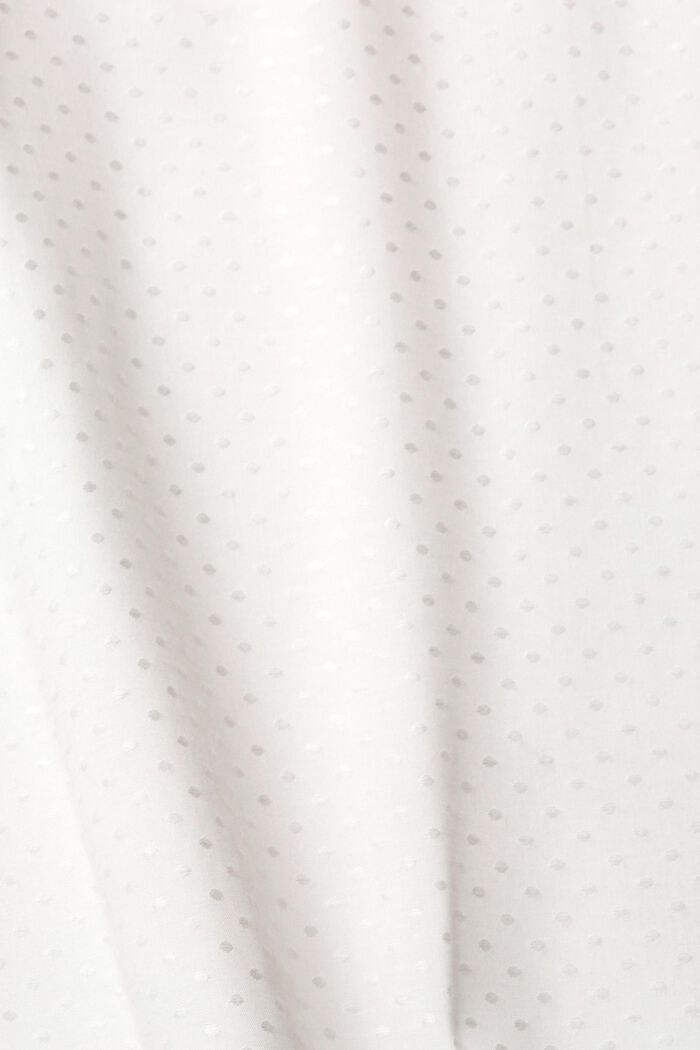 Blus med polkaprickar, OFF WHITE, detail image number 1
