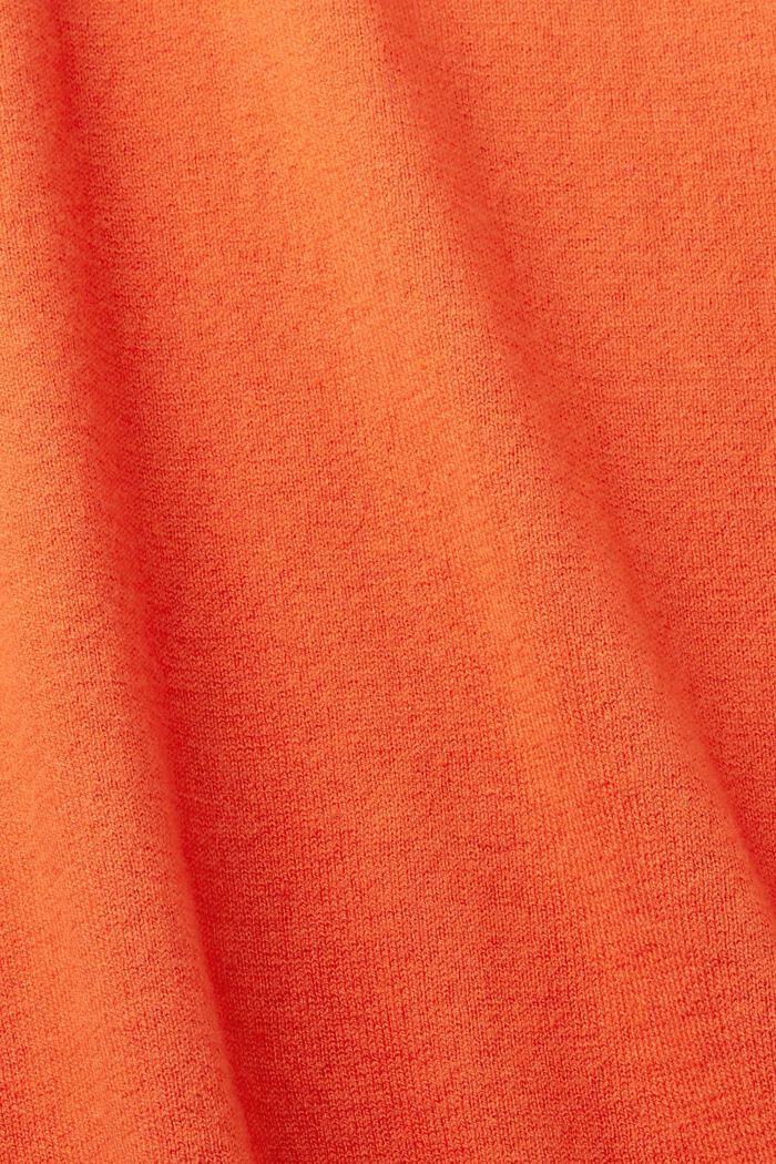 Finvävd tröja, ORANGE RED, detail image number 5