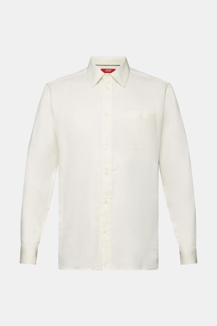 Strukturerade skjorta med smal passform, 100% bomull, ICE, detail image number 6