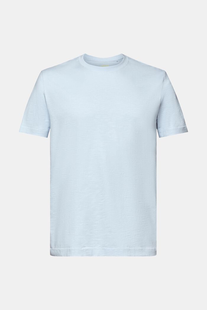 T-shirt med slub-struktur, LIGHT BLUE, detail image number 6