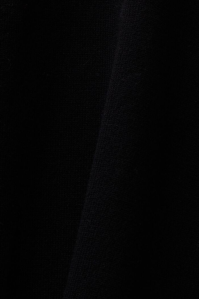 Tröja med polokrage och fladdermusärm, BLACK, detail image number 7