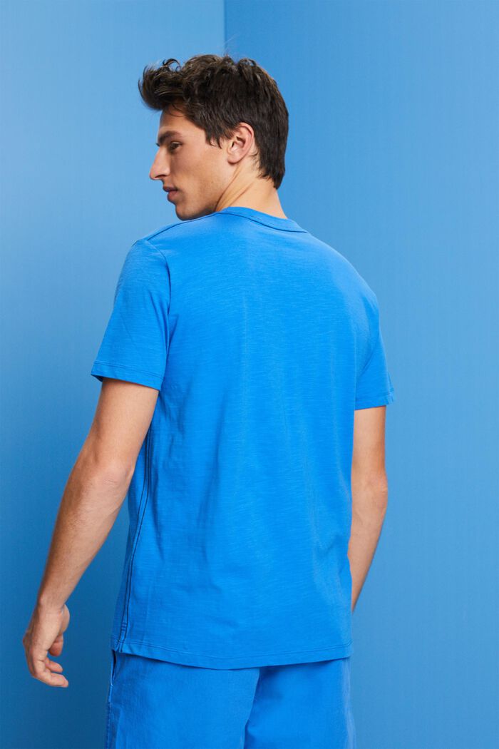T-shirt i bomullsjersey, BRIGHT BLUE, detail image number 3