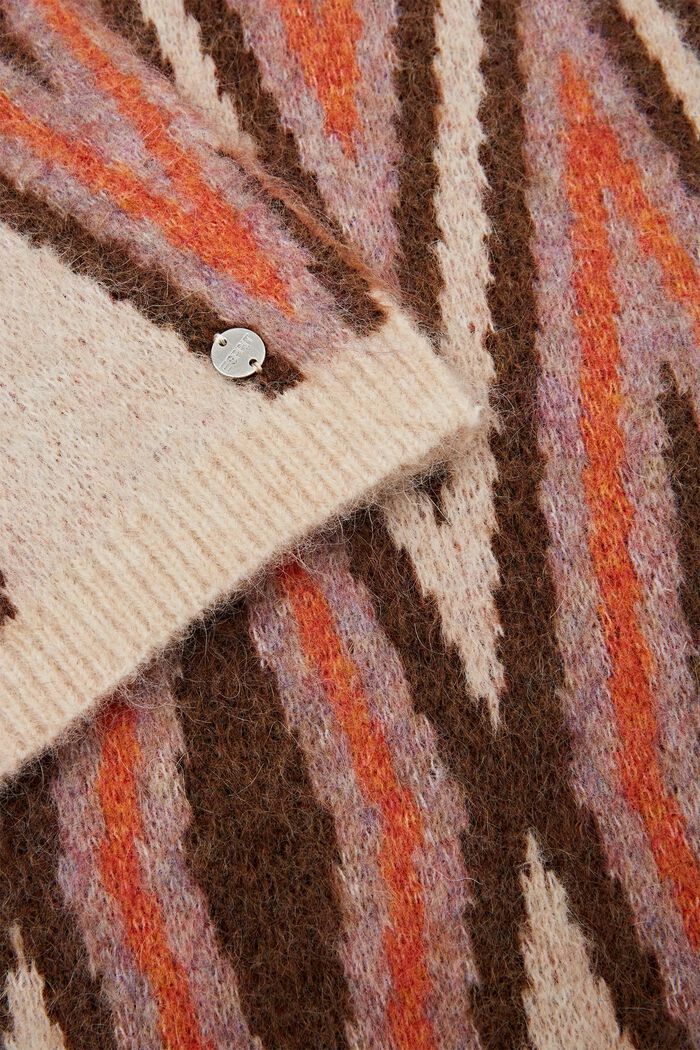 Scarf i blandning av ull och mohair, BEIGE, detail image number 1