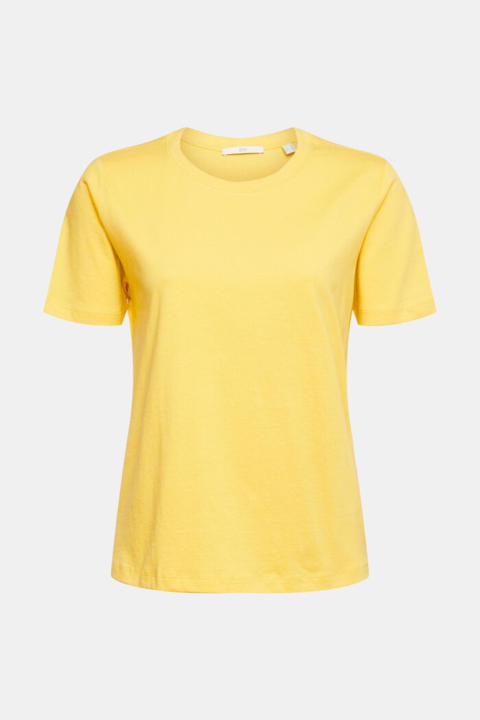 Enfärgad T-shirt, YELLOW, detail image number 2