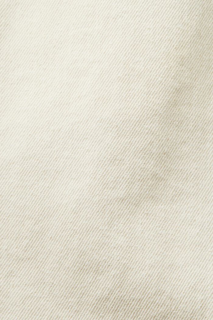 Raka jeans med medelhög midja, OFF WHITE, detail image number 6